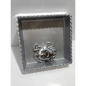 Mariposa Napkin Holder Tray With Crab Weight